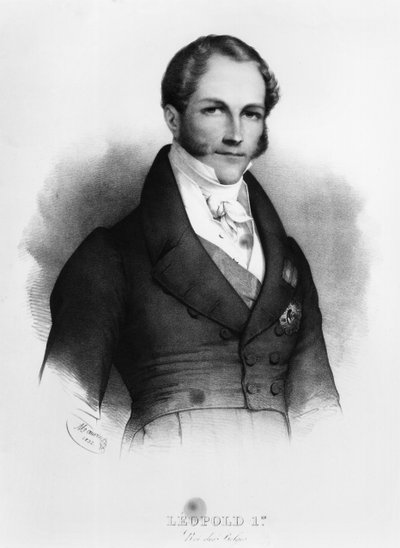 Portrait de Léopold Ier (1790-1865) de Saxe-Cobourg-Gotha, 1832 - Nicolas Eustache Maurin